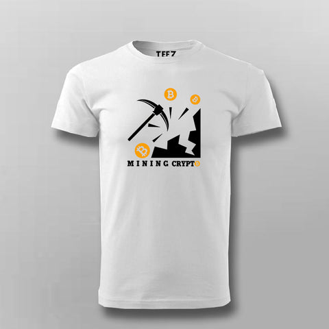 Bitcoin Miner Men's T-Shirt - Digging Digital Gold