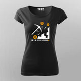 Bitcoin Miner Mining T-Shirt For Women