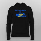Docker Volumes DevOps Life – Hoodie for Women
