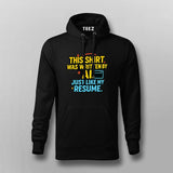 AI-Written Resume Hoodie For Men – Code. ChatGPT. Repeat.