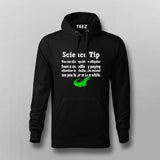 Science Tip Alligator Hoodie For Men - Fun Learning Apparel