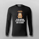 Cool Attitude Dog T-shirt For Men