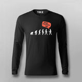 Stop Following Me T-shirt For Men – Funny Evolution Design