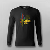 Funny Git Merge T-shirt | I Was Sane A Few Merges Ago