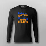 GitHub Merge Requests T-Shirt for Men – Dev Life in One Line