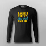 Baaki Sab Theek Funny Hindi T-shirt For Men