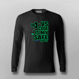 VS Code Is My Safe Space T-Shirt For Men – Dev Comfort Mode