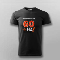 My Heart Beats 60Hz T-shirt For Men