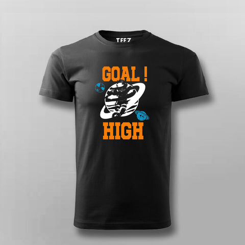 Astronaut Playing Football T-Shirt for Men - Unique Space Style