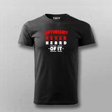 Optimism Never T-shirt For Men