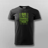 Go Fact Yourself Programmer Mode T-shirt For Men
