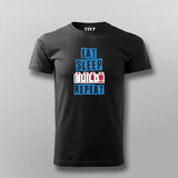 Eat Sleep Build Repeat T-Shirt for Men