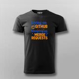 GitHub Merge Requests T-Shirt for Men – Dev Life in One Line