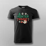 Winter Magic Christmas T-shirt For Men