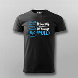 H2O Full Science T-Shirt For Men  – Funny Physics