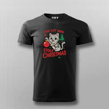 The Cat Who Stole Christmas T-shirt For Men