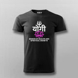 Yogi Spiritual Lotus Trishul T-shirt For Men