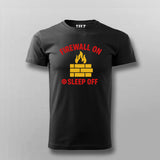 Firewall On Sleep Off T-Shirt for Men – Sysadmin Life Humor