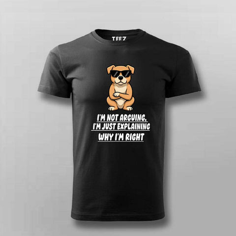 Cool Attitude Dog T-shirt For Men