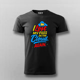 Lost in the Cloud T-Shirt For Men – Digital Disaster Edition