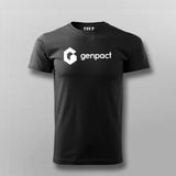 genpact black Half Sleeve T Shirt For Men
