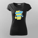 Dus Bahane Gym Funny Hindi T-shirt For Women