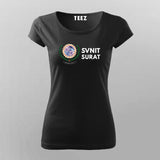 SVNIT Surat Logo T-shirt For Women