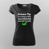 Science Tip Alligator T-Shirt For Women - Fun Learning Apparel