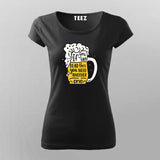 Funny Beer T-shirt For Women