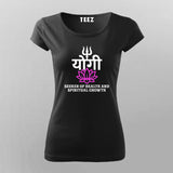 Yogi Spiritual Lotus Trishul T-shirt For Women