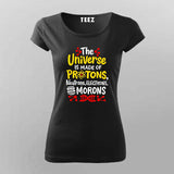 Universe & Protons Science T-Shirt For Women - Geeky & Fun