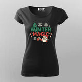 Winter Magic Christmas T-shirt For Women