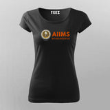 AIIMS Bhubaneswar Logo T-shirt For Women
