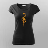 Lord Shiva Om Trishul Sanskrit T-Shirt for Women