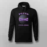 Pluto Never Forget Honoring the Lost Planet Hoodie – For Men