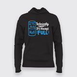 H2O Full Science Hoodie For Women  – Funny Physics
