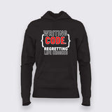 Writing Code T-Shirt for Women – Life Choices Edition