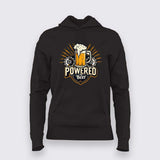 Powered by Beer Hoodie for Women – Funny Hoodie Online India