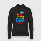 Lost in the Cloud T-Shirt For Women – Digital Disaster Edition