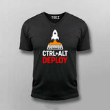 Ctrl Alt Deploy T-Shirt for Men – DevOps Rocket Launch