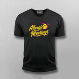 Allergic to Meetings T-Shirt for Men – Funny IT Workwear