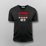 Optimism Never T-shirt For Men
