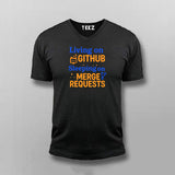 GitHub Merge Requests T-Shirt for Men – Dev Life in One Line