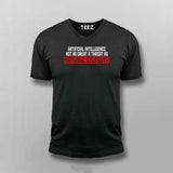 Artificial Intelligence Funny T-Shirt For Men – "Natural Stupidity"