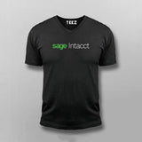 Sage Intacct Logo Accounting Software Graphic T-shirt For Men