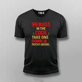 99 Bugs in the Code T-Shirt for Men – Funny Developer Debug