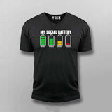 Social Battery T-Shirt for Men – Drained Around People
