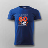 My Heart Beats 60Hz T-shirt For Men