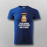 Cool Attitude Dog T-shirt For Men