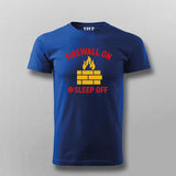 Firewall On Sleep Off T-Shirt for Men – Sysadmin Life Humor